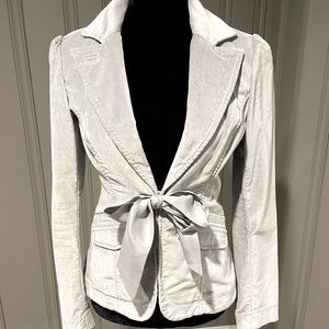 White House Black Market Velvet Blazer Size 0